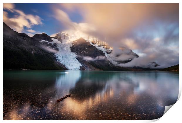 Berg Lake Print by Sandra Kepkowska