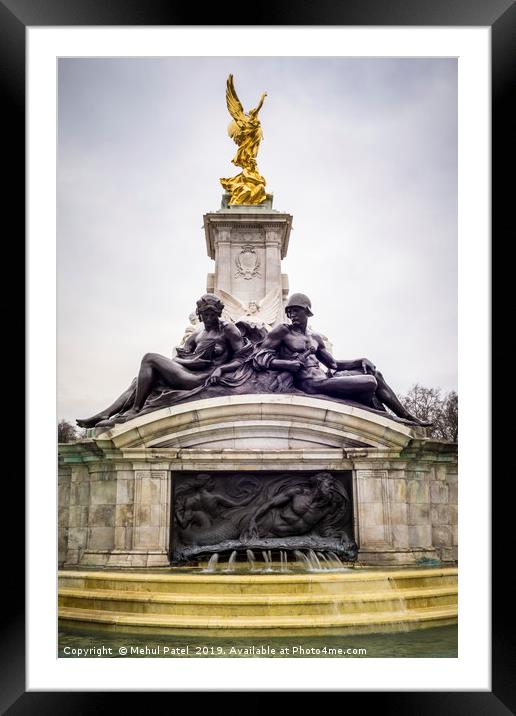 Queen Victoria Memorial, London Framed Mounted Print by Mehul Patel