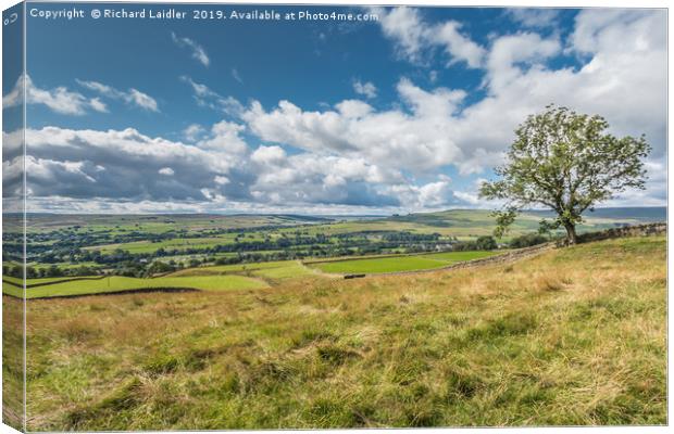 Big Sky over Lunedale from Blunt House Canvas Print by Richard Laidler