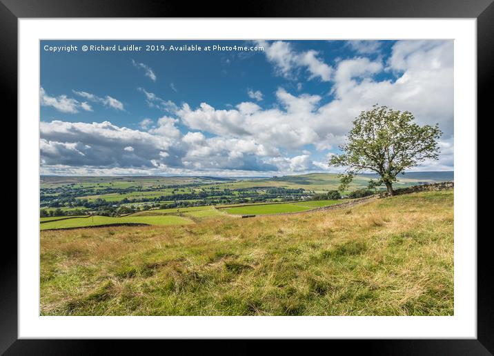 Big Sky over Lunedale from Blunt House Framed Mounted Print by Richard Laidler