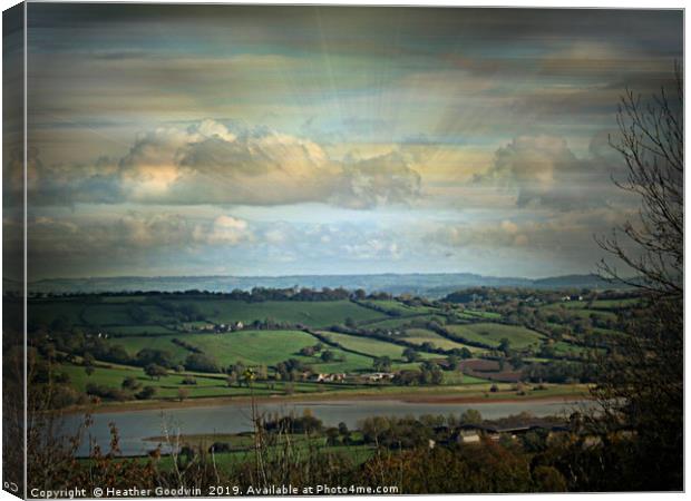 Blagdon Lakes Canvas Print by Heather Goodwin