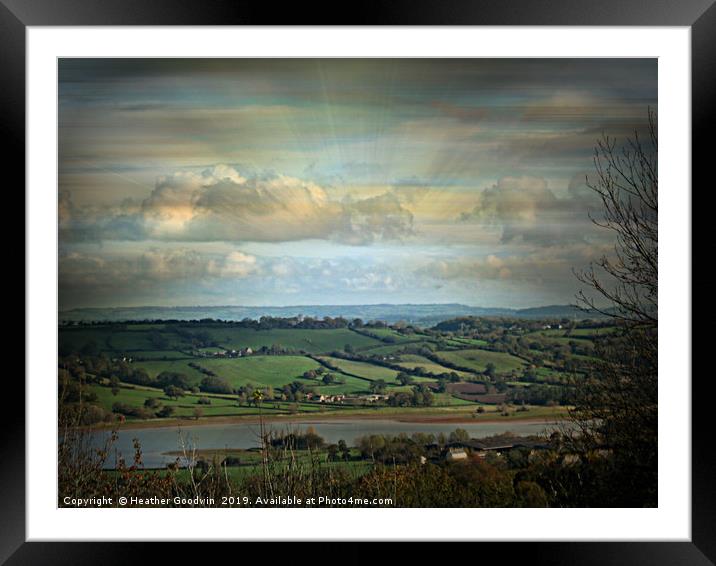 Blagdon Lakes Framed Mounted Print by Heather Goodwin