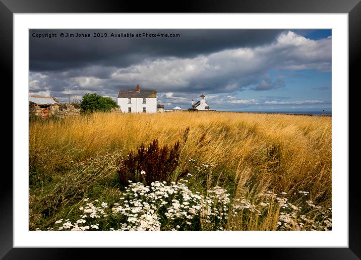 Sunshine and storm clouds Framed Mounted Print by Jim Jones