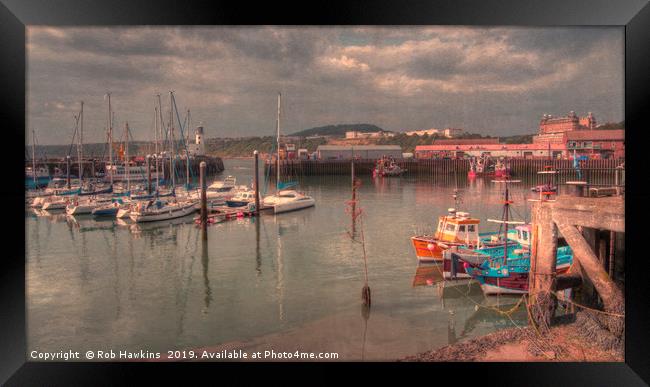 Harbour of Scarborough Framed Print by Rob Hawkins