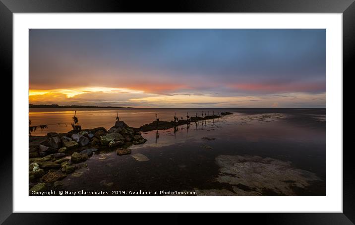 Sugar Sands Sunset Framed Mounted Print by Gary Clarricoates