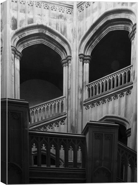Marble Staircase Canvas Print by Brian Beckett