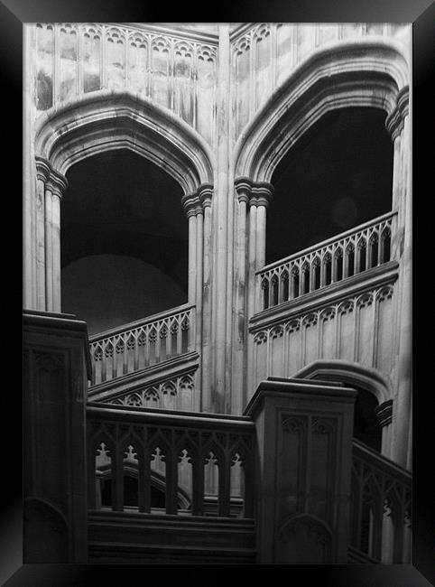 Marble Staircase Framed Print by Brian Beckett