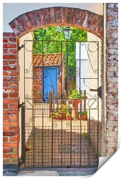 Through the gate into the sunshine Print by Hugh McKean