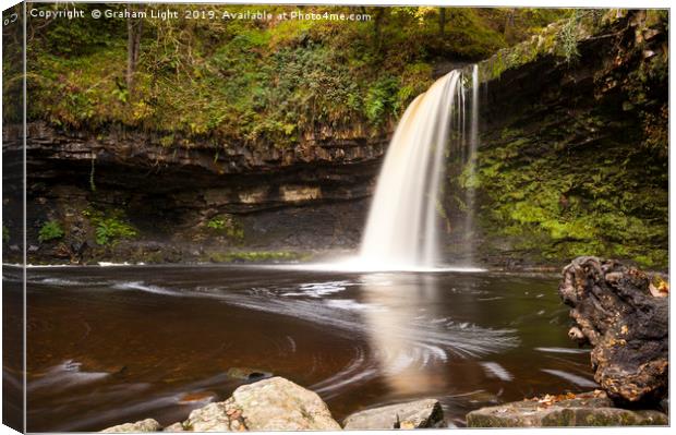 Sgwd Gwladys Waterfall, Brecon National Park Canvas Print by Graham Light