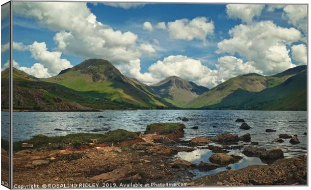 "Afternoon shadows at Wastwater" Canvas Print by ROS RIDLEY