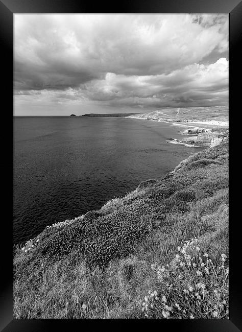 Rugged Coastal Beauty Framed Print by Malcolm McHugh
