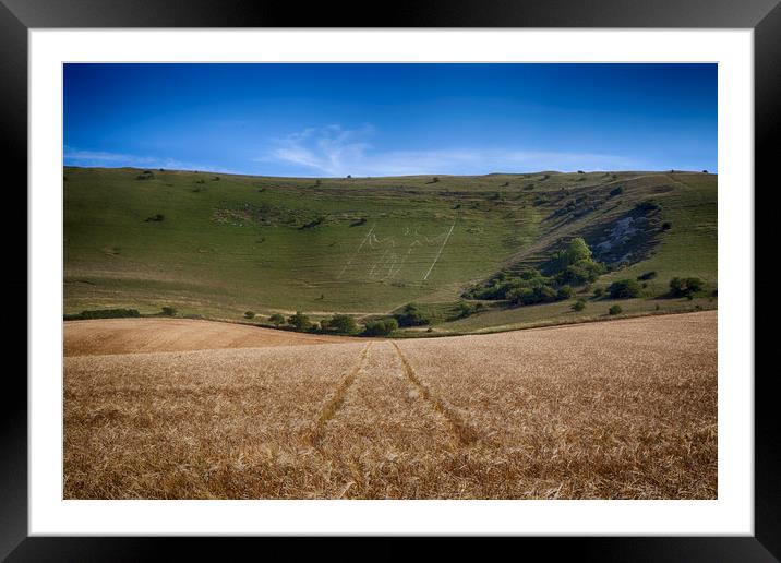 The Long Man Of Wilmington Framed Mounted Print by Phil Clements