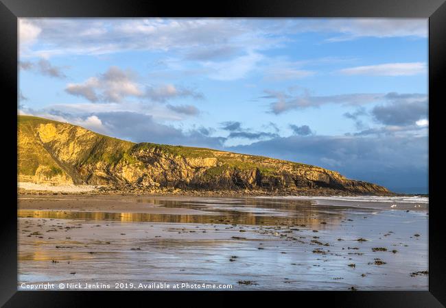 The Witches Nose at Dunraven Bay South Wales Framed Print by Nick Jenkins