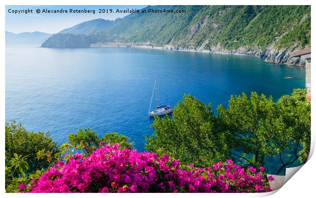 Cinque Terre, Italy Seascape Print by Alexandre Rotenberg