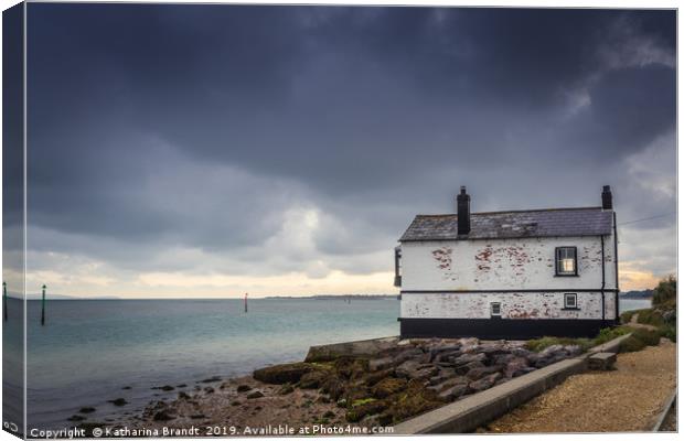 The Watch House along Lepe Beach, Hampshire Canvas Print by KB Photo