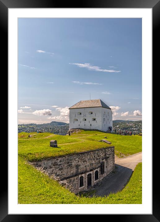 Trondheim Kristiansten Fortress and Bastion Framed Mounted Print by Antony McAulay
