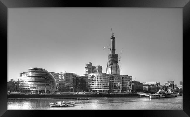 Thames Southbank Framed Print by David French