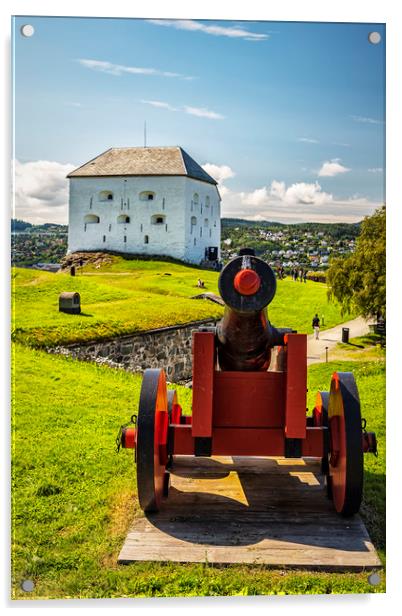 Trondheim Kristiansten Fortress with Canon Acrylic by Antony McAulay