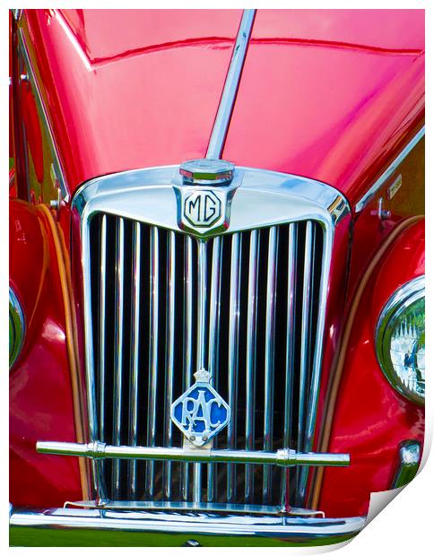 MG TF Classic Car  Print by Philip Enticknap