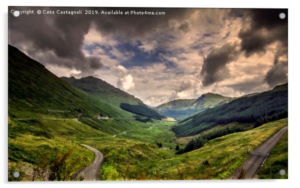 Argyll Forest Park, Scotland Acrylic by Cass Castagnoli