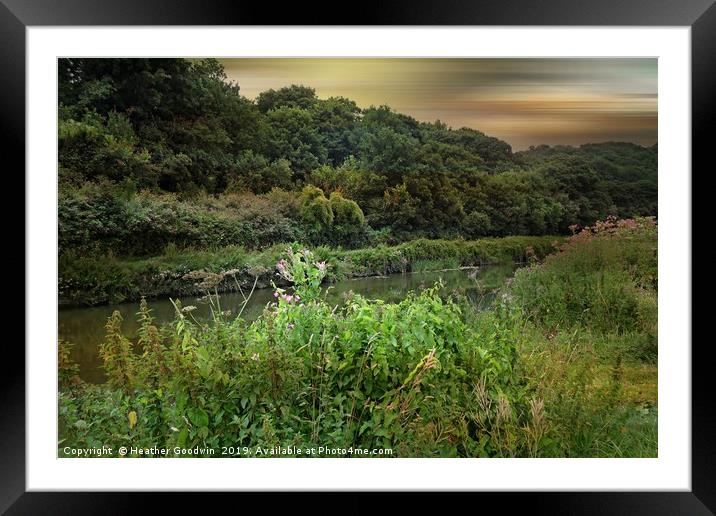 River Valley Framed Mounted Print by Heather Goodwin