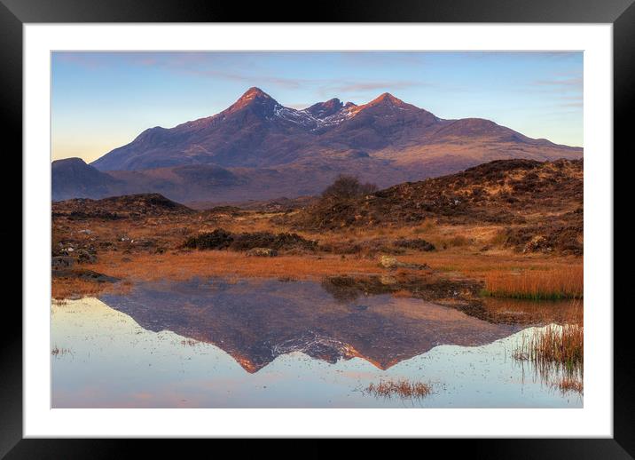 The Cuillin at Sunrise Framed Mounted Print by Miles Gray