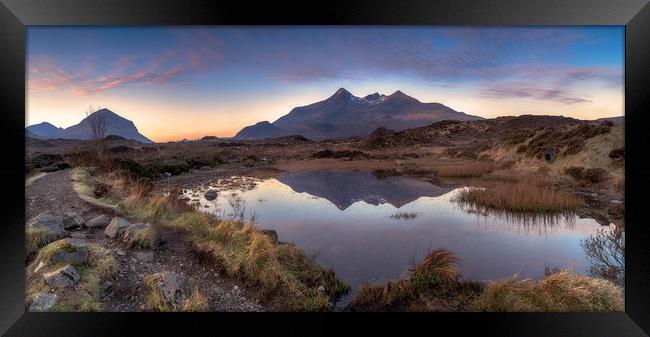 The Cuillin at Sunrise, Skye Framed Print by Miles Gray