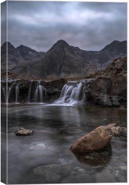 The Fairy Pools at sunrise Canvas Print by Miles Gray