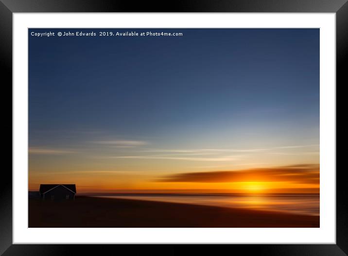 The House on the Strand Framed Mounted Print by John Edwards