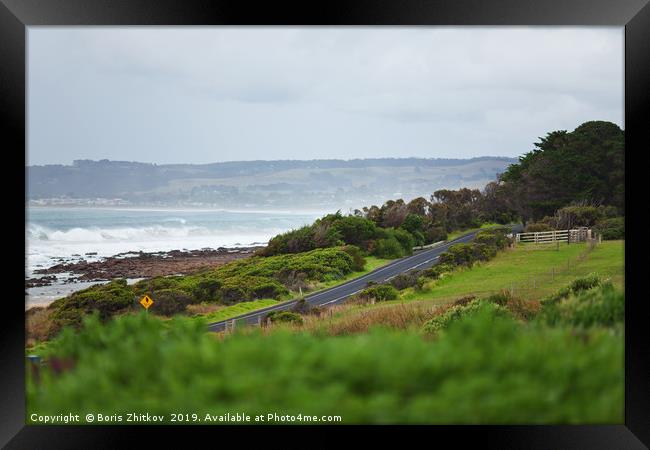 Great Ocean Road. Framed Print by Boris Zhitkov