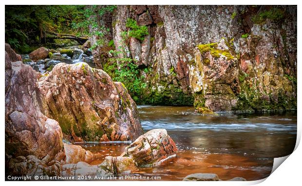 'The River Nevis: A Highland Marvel' Print by Gilbert Hurree