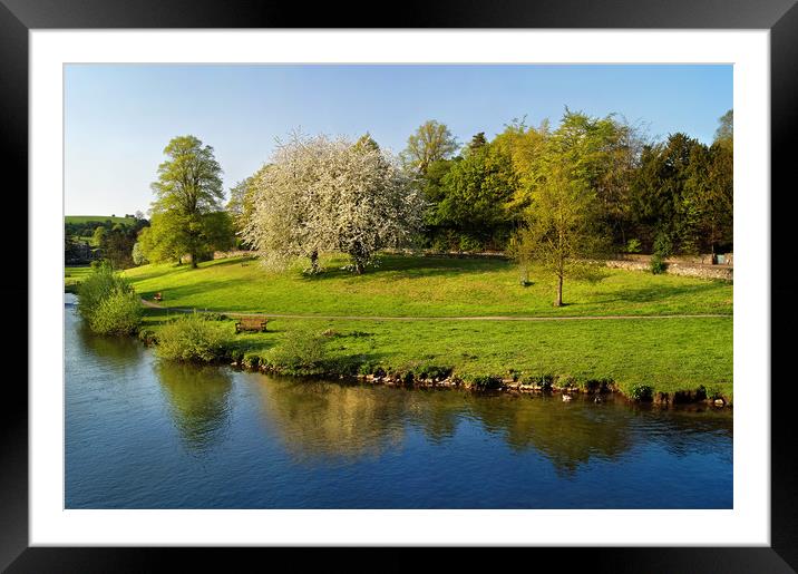 River Wye from Bakewell Bridge                     Framed Mounted Print by Darren Galpin