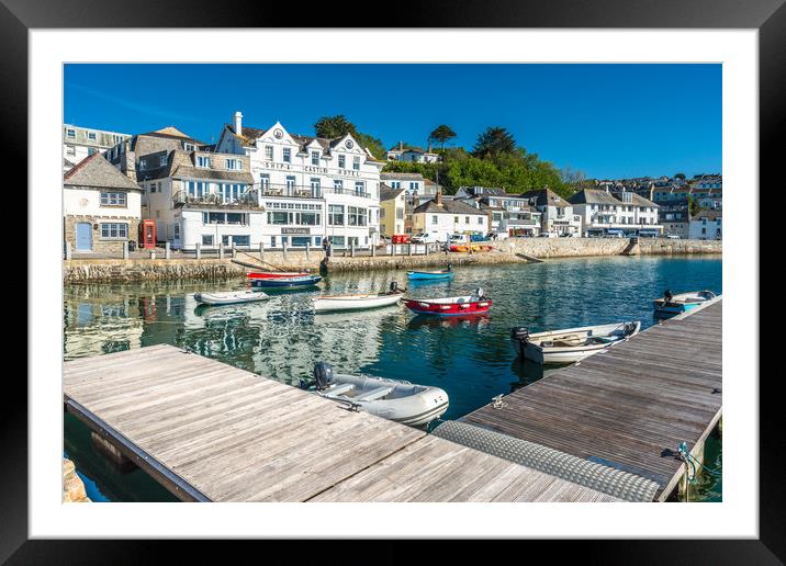 St Mawes harbour Framed Mounted Print by Andrew Michael