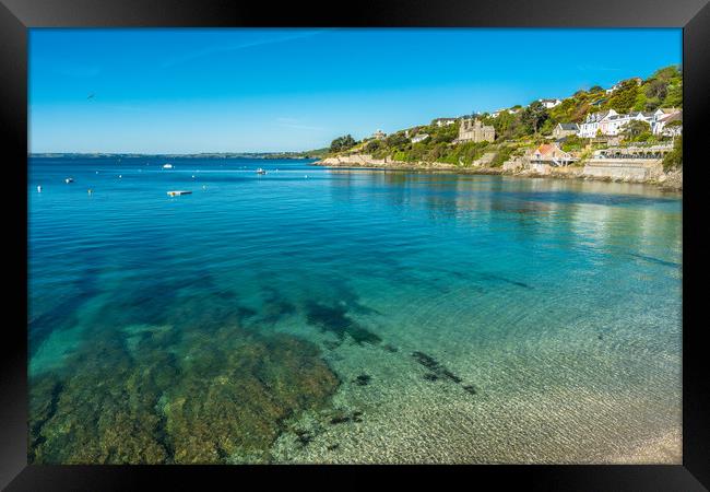 Clear waters of St Mawes Framed Print by Andrew Michael