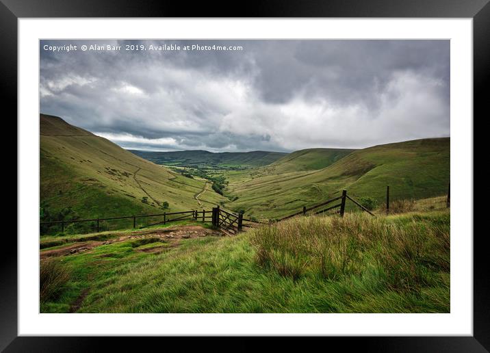 Peak District Pennine Way View  Framed Mounted Print by Alan Barr