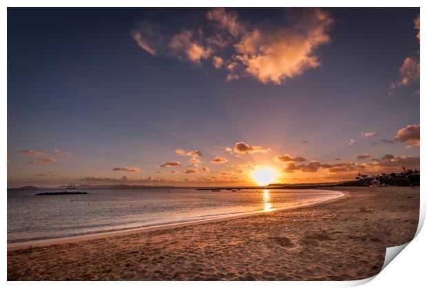 Stunning Sunset at Playa Dorada  Print by Naylor's Photography