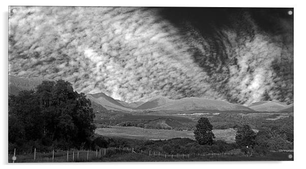 Scottish Skyscape Acrylic by Geoff Storey