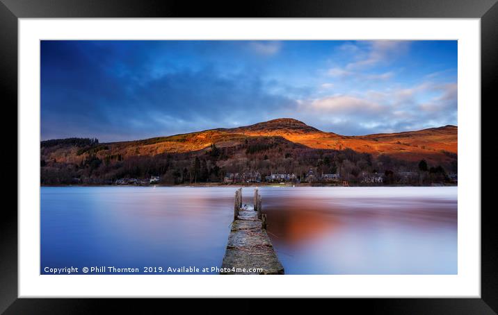 Loch Earn No.10 Framed Mounted Print by Phill Thornton