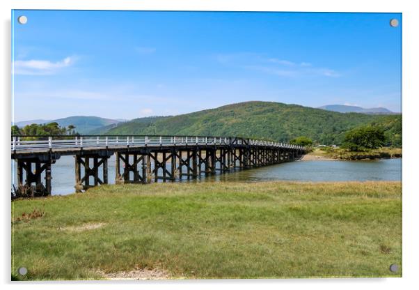 Penmaenpool Toll Bridge Acrylic by Brenda Belcher