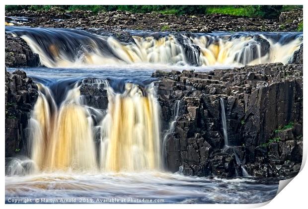 Low Force Waterfall Close-up Print by Martyn Arnold