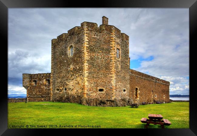The Castle at Blackness Framed Print by Tom Gomez