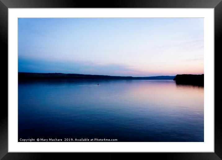 Serenity on the Danube Framed Mounted Print by Mary Machare