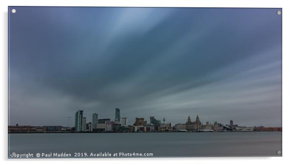 Liverpool Waterfront Long Exposure Acrylic by Paul Madden