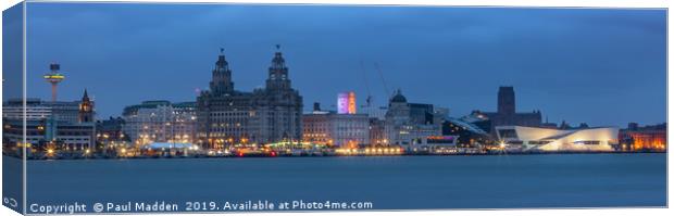 Liverpool Waterfront Canvas Print by Paul Madden