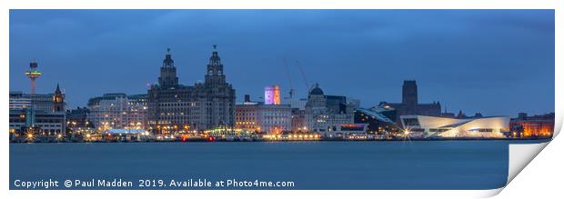 Liverpool Waterfront Print by Paul Madden