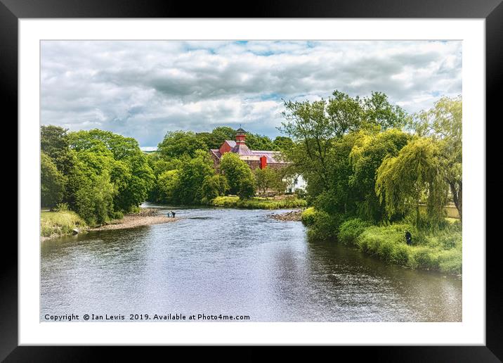 The River Derwent At Cockermouth Framed Mounted Print by Ian Lewis
