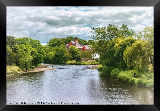 The River Derwent At Cockermouth Framed Print by Ian Lewis