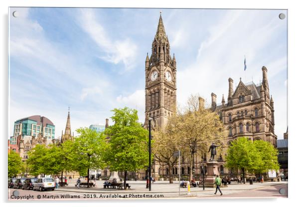 Manchester Town Hall Acrylic by Martyn Williams