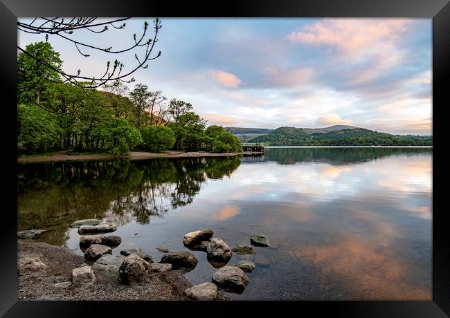 Ullswater Lake view Framed Print by Robbie Spencer