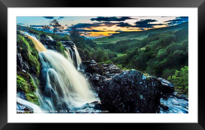 Loup of Fintry Framed Mounted Print by Douglas Milne